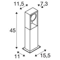 SLV BIG WHITE ESKINA FRAME 45 FL vonkajšie LED stojacie svietidlo single antracit CCT switch 3000/4000 K 1004749