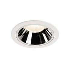 SLV BIG WHITE NUMINOS DL XL vnútorné LED zápustné stropné svietidlo biela/chróm 4000 K 40° 1004050