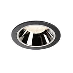 SLV BIG WHITE NUMINOS DL XL vnútorné LED zápustné stropné svietidlo čierna/chróm 4000 K 20° 1004035