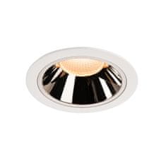 SLV BIG WHITE NUMINOS DL XL vnútorné LED zápustné stropné svietidlo biela/chróm 2700 K 55° 1004005