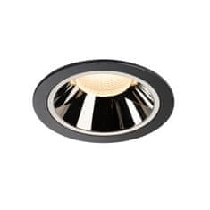 SLV BIG WHITE NUMINOS DL XL vnútorné LED zápustné stropné svietidlo čierna/chróm 3000 K 20° 1004011