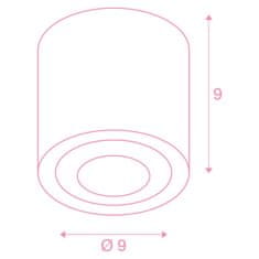 SLV BIG WHITE OCULUS CL vnútorné LED nástenné a stropné prisadené svietidlo čierne DIM-TO-WARM 2000-3000 K 1004666