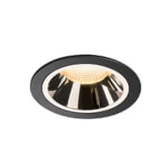 SLV BIG WHITE NUMINOS DL L vnútorné LED zápustné stropné svietidlo čierna/chróm 3000 K 55° 1003945