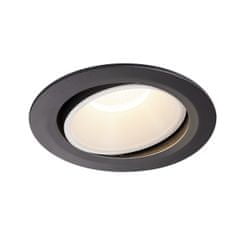 SLV BIG WHITE NUMINOS MOVE DL XL vnútorné LED zápustné stropné svietidlo čierna/biela 4000 K 40° otočné a výkyvné 1003749