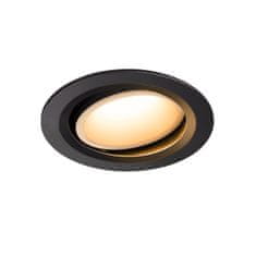 SLV BIG WHITE NUMINOS MOVE DL L vnútorné LED zápustné stropné svietidlo čierna/biela 2700 K 55° otočné a výkyvné 1003632