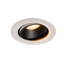 SLV BIG WHITE NUMINOS MOVE DL L vnútorné LED zápustné stropné svietidlo biela/čierna 2700 K 40° otočné a výkyvné 1003640
