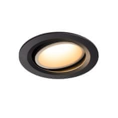 SLV BIG WHITE NUMINOS MOVE DL L vnútorné LED zápustné stropné svietidlo čierna/biela 3000 K 20° otočné a výkyvné 1003650