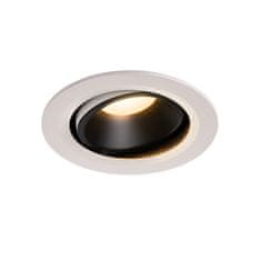 SLV BIG WHITE NUMINOS MOVE DL L vnútorné LED zápustné stropné svietidlo biela/čierna 3000 K 40° otočné a výkyvné 1003664