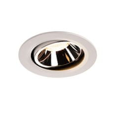 SLV BIG WHITE NUMINOS MOVE DL L vnútorné LED zápustné stropné svietidlo biela/chróm 3000 K 55° otočné a výkyvné 1003669