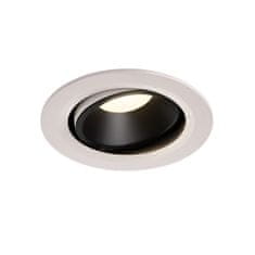 SLV BIG WHITE NUMINOS MOVE DL L vnútorné LED zápustné stropné svietidlo biela/čierna 4000 K 20° otočné a výkyvné 1003685