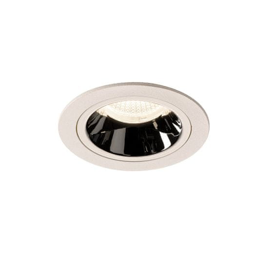 SLV BIG WHITE NUMINOS DL M vnútorné LED zápustné stropné svietidlo biela/chróm 4000 K 40° vrátane listových pružín 1003906