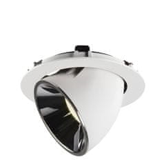 SLV BIG WHITE NUMINOS GIMBLE XL zápustné stropné svietidlo biele/chróm 4000 K 40° 1006079