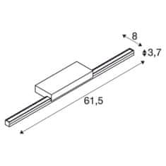 SLV BIG WHITE GLENOS 60 vnútorné LED svietidlo pre zrkadlá biele CCT prepínač 3000/4000K 1003507