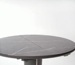 Halmar Okrúhly rozkladací jedálenský stôl Richie sivý mramor