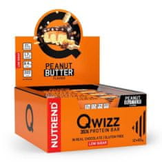 Nutrend Tyčinka QWIZZ PROTEIN BAR arašidové maslo 60g