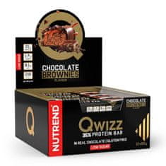 Nutrend Tyčinka QWIZZ PROTEIN BAR čokoládové brownies 60g