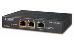 Planet Planét PoE/LAN extender, 1xPoE-in, 2xPoE-out 25W, 802.3at/af, Gigabit