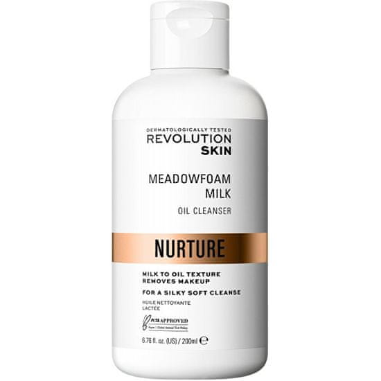 Revolution Skincare Odličovač make-upu Nurture Meadowfoam Milk (Oil Clean ser) 200 ml