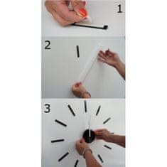Flexistyle 3D Nalepovacie hodiny DIY ADMIRABLE L Sweep z54b-1, zrkadlové 50-75cm