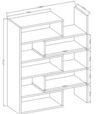 eoshop Knižnica Marlin 01 sonoma