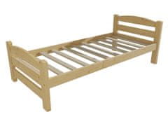 eoshop Detská posteľ DP 008 (Rozmer: 90 x 200 cm, Farba dreva: bezfarebný lak)