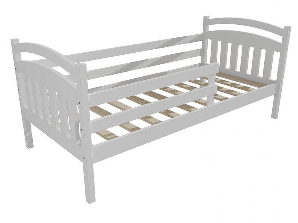 eoshop Detská posteľ DP 015 so zábranou (Rozmer: 70 x 160 cm, Farba dreva: farba biela)