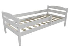 eoshop Detská posteľ DP 017 so zábranou (Rozmer: 90 x 200 cm, Farba dreva: farba biela)