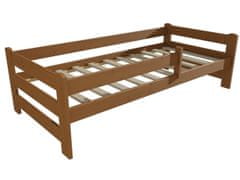 eoshop Detská posteľ DP 019 so zábranou (Rozmer: 90 x 200 cm, Farba dreva: morenie dub)