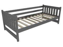 eoshop Detská posteľ DP 024 (Rozmer: 80 x 200 cm, Farba dreva: farba sivá)