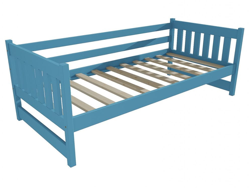 eoshop Detská posteľ DP 024 (Rozmer: 80 x 180 cm, Farba dreva: farba modrá)