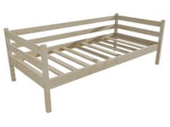 eoshop Detská posteľ DP 028 (Rozmer: 90 x 200 cm, Farba dreva: surové drevo)