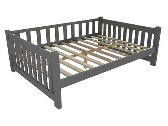eoshop Detská posteľ DP 035 XL (Rozmer: 140 x 200 cm, Farba dreva: farba sivá)