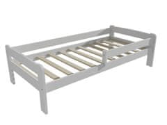 eoshop Detská posteľ so zábranou VMK009C KIDS (Rozmer: 90 x 200 cm, Farba dreva: farba biela)