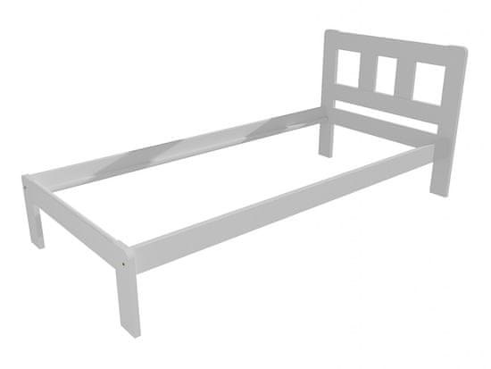 eoshop Jednolôžková posteľ VMK010A (Rozmer: 80 x 200 cm, Farba dreva: farba biela)