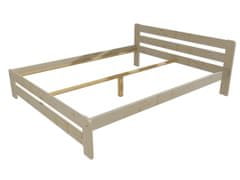 eoshop Manželská posteľ VMK002B masív borovice (Rozmer: 180 x 200 cm, Farba dreva: surové drevo)