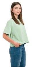Pieces Dámske tričko PCCHILLI Loose Fit 17118870 Quiet Green (Veľkosť XS)