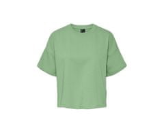 Pieces Dámske tričko PCCHILLI Loose Fit 17118870 Quiet Green (Veľkosť XS)