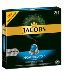 Jacobs Decaffeinato intenzita 6, 20 ks kapsúl, kompatibilný s kávovarmi Nespresso