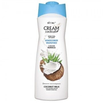 Vitex-belita CREAM Cocktail Krémový sprchový gél KOKOSOVÉ MLIEKO s kokosovým olejom (515ml)