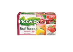 Pickwick Ovocný čaj, 20x2 g, "Fruit Fusion", jahoda-smotana, citrus-baza, cherry, malina-brusinka