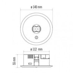 EMOS LED núdzové osvetlenie ORSU 3 W, 3 h ZN1310, biele 1548131000