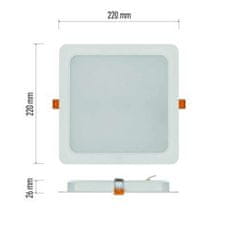 EMOS ZD2452 LED podhľadové svietidlo RUBIC 22 x 22 cm, 24 W, neutrálna biela 1539085241