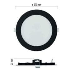 EMOS ZD1333 LED podhľadové svietidlo NEXXO čierne, 17 cm, 12,5 W, teplá/neutrálna biela 1540141270