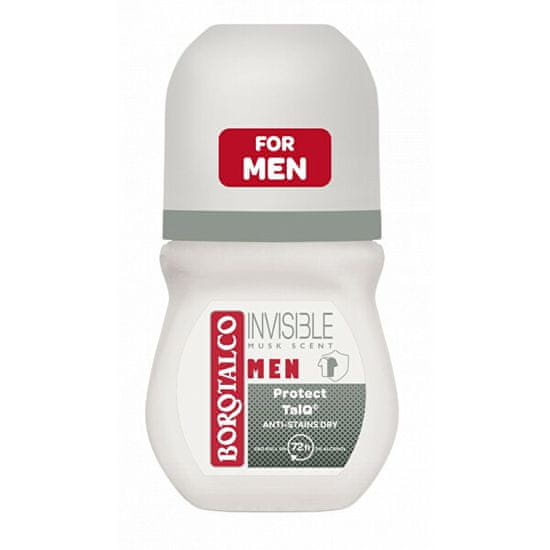 Borotalco Guľôčkový dezodorant Men Invisible Dry (Deo Roll On) 50 ml