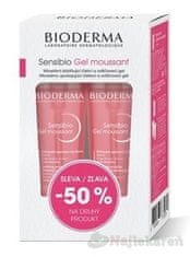 Bioderma BIODERMA Sensibio Gel moussant + jemný čistiaci a odličovací gél 2x200ml