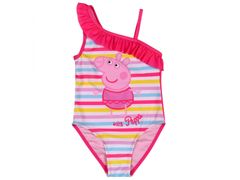 Peppa Pig Peppa Pig Ružové pásikavé plavky, dievčenské plavky 2-3 let 92-98 cm