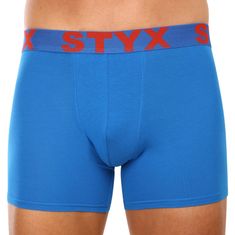 Styx Pánske boxerky long športová guma modré (U1167) - veľkosť XXL
