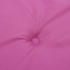 Vidaxl Podušky na stoličky s vysokým operadlom 6 ks ružové látka