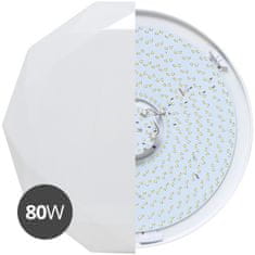 Ecolite Ecolite LED sv. nástenné 80cm, 80W, dálk.ovl., 7300lm, biele WZSD-80 / 80W / LED