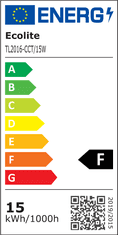 Ecolite Ecolite kuchynské LED svietidlo 15W, CCT, 1200lm, 92cm, strieborná TL2016-CCT/15W